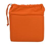 CHICIRIS Bolsa Acolchada para Insertar Cámara Capa Interior de Nailon Impermeable Bolsa para Cámara DSLR de Terciopelo Suave Ligera y Duradera para Viajeros Azul Oscuro 20x18x10 Cm (Orange)