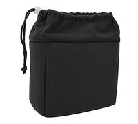 CHICIRIS Bolsa Acolchada para Insertar Cámara Capa Interior de Nailon Impermeable Bolsa para Cámara DSLR de Terciopelo Suave Ligera y Duradera para Viajeros Azul Oscuro 20x18x10 Cm (Black)