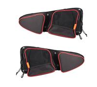 CHICIRIS Bolsa de Almacenamiento para Puerta Lateral Delantera, Portavasos Apto para XP Turbo S 1000, Organizador Práctico y Duradero para Conductores y Pasajeros de UTV, Diseño de Doble (Negro