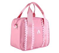 CHICIRIS Bolsa de Ballet para Niñas Bolsa de Ballet de Tela Oxford 30 X 12 X 22 Cm con Forro de Satén Correa para el Hombro Almacenamiento con Cremallera para Niños Clase de Baile Gimnasio Deportes