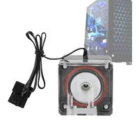 CHICIRIS Bomba de Refrigeración por Agua para PC con Control Inteligente de Velocidad con Montaje de Lámpara RGB para Sistemas de Refrigeración por Agua de PC, Material Acrílico, Accesorios Roscados