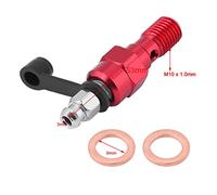 CHICIRIS Boquilla de Tornillo de Purga de Perno Banjo Anodizado M10 X 1,0 Mm para Facilitar el Purgado del de Frenos para Líneas de Freno Delanteras o Traseras Material Duradero y Resistente a la