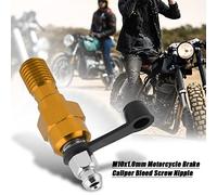 CHICIRIS Boquilla de Tornillo de Purga de Perno Banjo Anodizado M10 X 1,0 Mm para Facilitar el Purgado del de Frenos para Líneas de Freno Delanteras o Traseras Material Duradero y Resistente a la