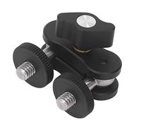 CHICIRIS Brazo de Fricción Articulado Ajustable con Rosca de 1/4 de Pulgada, Rotación Multiángulo, Carga Máxima de 5 Kg para Cámaras, Monitores, Aluminio Liviano