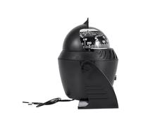 CHICIRIS Brújula Pivotante de Alta Precisión con Luz LED para Barcos Marinos, Material ABS Duradero, Soporte de Montaje Ajustable, Lectura Nocturna, Brújula para Barcos, para Automóviles