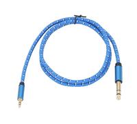 CHICIRIS Cable Estéreo de 3,5 Mm a 6,35 Mm, Cable Auxiliar Chapado en Oro con Trenza de Nailon para Guitarra, Amplificador, Altavoz, Cine en Casa, Teléfono Inteligente, Tableta (6.6FT)