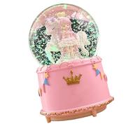 CHICIRIS Caja de Música con Bola de Cristal, Caja de Música Giratoria con Forma de Copo de Nieve para Niñas y Niños, de con Forma de Globo de Cristal de Resina Transparente para Regalo de Festival