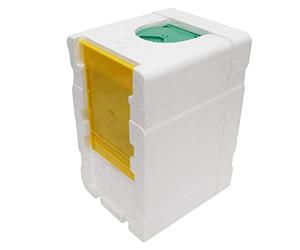 CHICIRIS Caja de Polinización, Herramienta de Apicultura de Espuma para Abeja Reina Apis Mellifera, Colmena de Polinización de Jardín