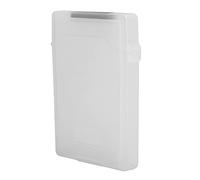 CHICIRIS Caja de Protección de Disco Duro, Resistente, Antiestática, a Prueba de Humedad, para Construcción de ABS SSD HDD de 2,5 Pulgadas (White)