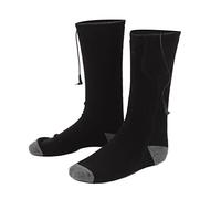 CHICIRIS Calcetines Calefactores Inteligentes Medias Eléctricas Calentadas Calor Térmico Ajustable para Actividades Al Aire Libre en Invierno Negro 2 Pares
