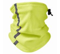 CHICIRIS Calentador de Cuello de Lana de Invierno Polaina de Cuello Reflectante Forro de Poliéster Cordón Ajustable Cubierta Facial a Prueba de Viento para Ciclismo Esquí Senderismo Snowboard (verde