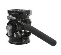 CHICIRIS Camera Cabezal del Trípode Panorámico Cabezal de Fluido de Aleación de Aluminio Liviano con Manija para Equipos de Fotografía
