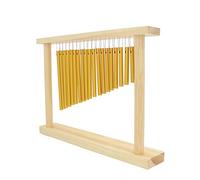 CHICIRIS Campanas de 20 Barras, Instrumento Musical de Percusión con Soporte de Madera y Barras de Cobre, para Aprendizaje e Inspiración Musical de Niños