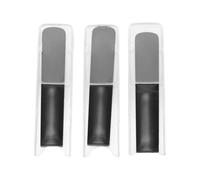 CHICIRIS Cañas para Clarinete de Resina Sintética, Corte en U, Paquete de 3, Fuerza 2,5 con Fundas Protectoras para Estudiantes Principiantes, Educadores de Música, Práctica Diaria y Rendimiento en