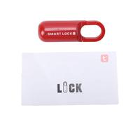 CHICIRIS Candado Inteligente WiFi Duradero, Resistente Al Agua, Cerradura de Entrada sin Llave con Huella Digital para Equipaje, Mochila, Recargable de 110mAh (rojo)