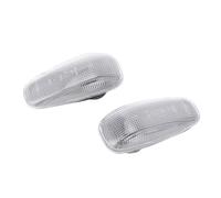 CHICIRIS Carcasa de Luz de Marcador Lateral PC Señal de Giro Cubierta de Luz de Marcador Lateral A2108200921 2 Piezas Ajuste OE Resistente a la Niebla Resistente a los Arañazos para W202 W210 W638