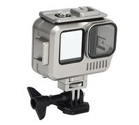 CHICIRIS Carcasa Impermeable para 11 10 9, Carcasa Protectora Impermeable de 40 M de Profundidad con Vidrio Templado de Aleación de Aluminio, Compatible con Cámara de Acción Go Pro