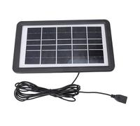 CHICIRIS Cargador Solar Portátil Módulo Fotovoltaico Impermeable 4.5W para Camping Senderismo ABS Monocristalino 1 Unidad