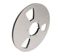 CHICIRIS Carrete de Cinta Vacía de 10 Pulgadas Alto Rendimiento para Cinta de Grabación Analógica Material de Aleación de Aluminio Universal (Silver)