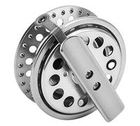 CHICIRIS Carrete de Pesca en Hielo, Aleación de Aluminio Mano Derecha 2+1 | Carrete de Hielo Compacto y Ligero, Cuerpo de Metal Duradero, Indicador de Sonido de Tictac, para Pesca con Mosca en Roca