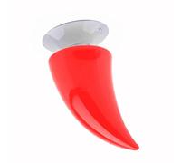 CHICIRIS Casco de Motocicleta Cuerno de Demonio Decoración Elástica para Varios Cascos Rojo/Negro/Naranja/Verde/Rosa 2.6x1.5in para Motociclistas (Rojo)