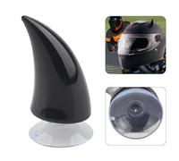 CHICIRIS Casco de Motocicleta Cuerno de Demonio Decoración Elástica para Varios Cascos Rojo/Negro/Naranja/Verde/Rosa 2.6x1.5in para Motociclistas (Black)