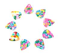 CHICIRIS Celuloides de 50 Piezas Peleas de Guitarra PLECTRUS Paquete de Variedades de 0.46 Mm y 0.7 Mm de Espesor para bajo Acústico de bajo Eléctrico con Variedad de Color Al Azar (Espesor 0.7 mm)