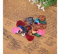 CHICIRIS Celuloides de 50 Piezas Peleas de Guitarra PLECTRUS Paquete de Variedades de 0.46 Mm y 0.7 Mm de Espesor para bajo Acústico de bajo Eléctrico con Variedad de Color Al Azar (Espesor 0.46 mm)