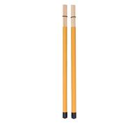 CHICIRIS Cepillo de Tambor de bambú, Baquetas Retráctiles Livianas con Bolsa de Almacenamiento Portátil, para Bateristas Folclóricos de Jazz Miembros Principiantes de la Banda (YELLOW)