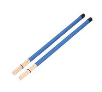 CHICIRIS Cepillo de Tambor de bambú, Baquetas Retráctiles Livianas con Bolsa de Almacenamiento Portátil, para Bateristas Folclóricos de Jazz Miembros Principiantes de la Banda (BLUE)