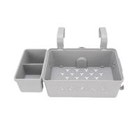 CHICIRIS Cesta de Almacenamiento Junto a la Piscina con Portavasos, | Gran Capacidad para Juguetes de Piscina, Se Cuelga de la Barandilla o la Pared, Plástico Duradero para Uso en el Patio Al
