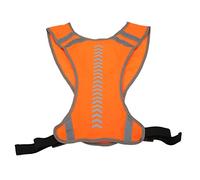 CHICIRIS Chaleco de Seguridad Chaleco Reflectante de Alta Visibilidad con Cintura Ajustable y Bolsillo Frontal Malla de Poliéster de 120 G Visible hasta 656 Pies para Correr, Andar en Bicicleta,