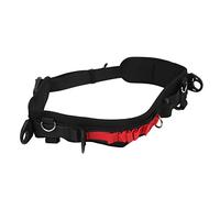 CHICIRIS Cinturón ajustable para colgar fotografía al aire libre, cinturón duradero y transpirable con almacenamiento conveniente para accesorios de cámara, nailon negro y metal, 1 paquete