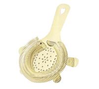 CHICIRIS Colador de Cóctel de Acero Inoxidable, Elegante Colador de Bar para Camareros Profesionales y Uso Doméstico, Filtro de Hielo de Material 304 (GOLD)