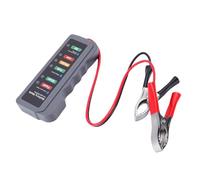 CHICIRIS Comprobador de Batería Automotriz, Probador de Carga Compacto con Protección Inversa para Coches, Vehículos Recreativos, 6 Indicadores LED