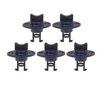 CHICIRIS Conchos de Kayak, 5 Pcs Liquidación de Drenaje de Bote Kit de Drenaje Universal de Nylon La Prueba de Agua de Nylon Evita el Reemplazo del Bote de Fuga con 10 Tornillos