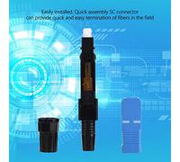 CHICIRIS Conector Rápido de Fibra óptica SC de 100 Piezas para Conector de Fibra SC Confiable FTTH para Instalación de Red