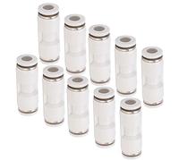 CHICIRIS Conectores de Empuje Recto de Acero Inoxidable de Alta Presión de 10 Piezas para Accesorios de Tubo Neumático de la Funda de Flecha de la Manguera de Aire, para Procesamiento Mecánico y
