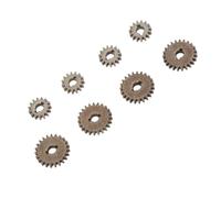 CHICIRIS Conjunto de Engranajes del Puente de la Puerta de 8 Piezas, Piñón de Engranaje de Espolón Diferencial de Acero, Durabilidad Duradera, con Relaciones de Dual, Diseño Liviano y Fácil de Usar,