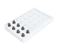 CHICIRIS Controlador MIDI Inalámbrico, 16 Pads de Batería RGB con Aftertouch 8 Perillas Asignables Repetición de Notas, con Salida MIDI de 3.5mm, para Live FL Studio Cubase Logic Pro