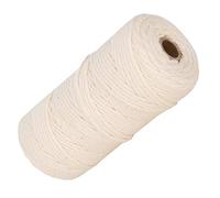 CHICIRIS Cordón Suave de Algodón de Algodón de 3 Mm de 100 M para Artesanía y Tejido de Arcos de Boda Bohemios, Joyas y Oficios, por Supuesto