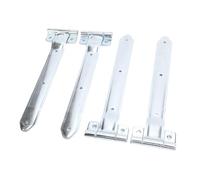 CHICIRIS Correa de Bisagra para Puerta de Remolque de 16 Pulgadas, Bisagra Doblada con Compensación de Metal para Remolque Cerrado con Puerta Lateral, Alineación Suave, Soporte de Carga Uniforme, Uso