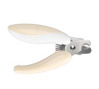 CHICIRIS Cortaúñas LED para Mascotas con Características de Seguridad Recorta Eficientemente Las Garras de Perros y Gatos para Uso Doméstico Acero Inoxidable 5.2" (Beige)