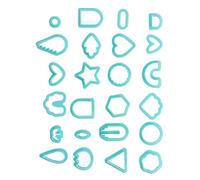 CHICIRIS Cortes de Oreja de Arcilla de Polímero Florecido por Flores Joyas de Joyería Herramientas de Fabricación para Escultura, 24 Pc Mohos de Arcilla, Material de Pp