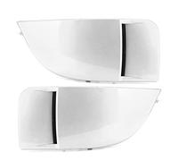 CHICIRIS Cubierta de Luz Antiniebla de 2 Piezas Lámpara de Niebla Delantera Bisel Reemplazo de Material ABS para 8th STI WRX 2004 2005 con Altos Aptitud de Acondicionamiento Directo (White)