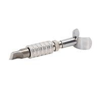 CHICIRIS Cuchillo Giratorio de Cuero, Flexible Cabezal Desmontable Metálico Giratorio para Tallado Artesanal Grabado