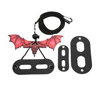 CHICIRIS Cuerda de Tracción de Lagarto de Cuero Suave Ajustable para un Encantador Dragón Barbudo Que Camina Al Aire Libre para Pequeños Reptiles (Rojo)