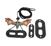 CHICIRIS Cuerda de Tracción de Lagarto de Cuero Suave Ajustable para un Encantador Dragón Barbudo Que Camina Al Aire Libre para Pequeños Reptiles (Orange)