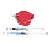 CHICIRIS Cullch Cullch Pull Cable Habla de manera efectiva sobre el sistema de dibujo de motocicletas simple, aluminio CNC, adecuado para la mayoría de las motocicletas y (C (rojo))