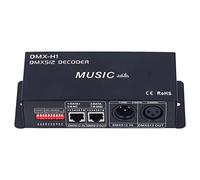 CHICIRIS Decorder DMX de 3 Canales, Controlador LED de Atenuación RGB Ajustable con Modo de Música para Bares, Hoteles, Bar Sobrio (8A por canal)